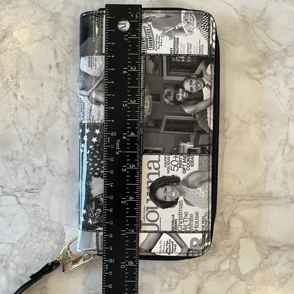 Michelle Obama Black and White Wrislet Wallet Magazine Cover Collage - Picture 6 of 6